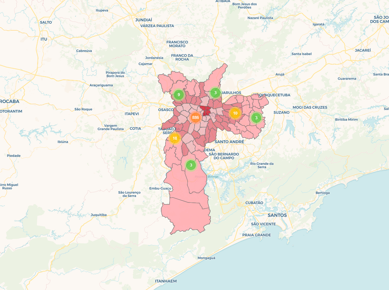 Mapa de Proponentes